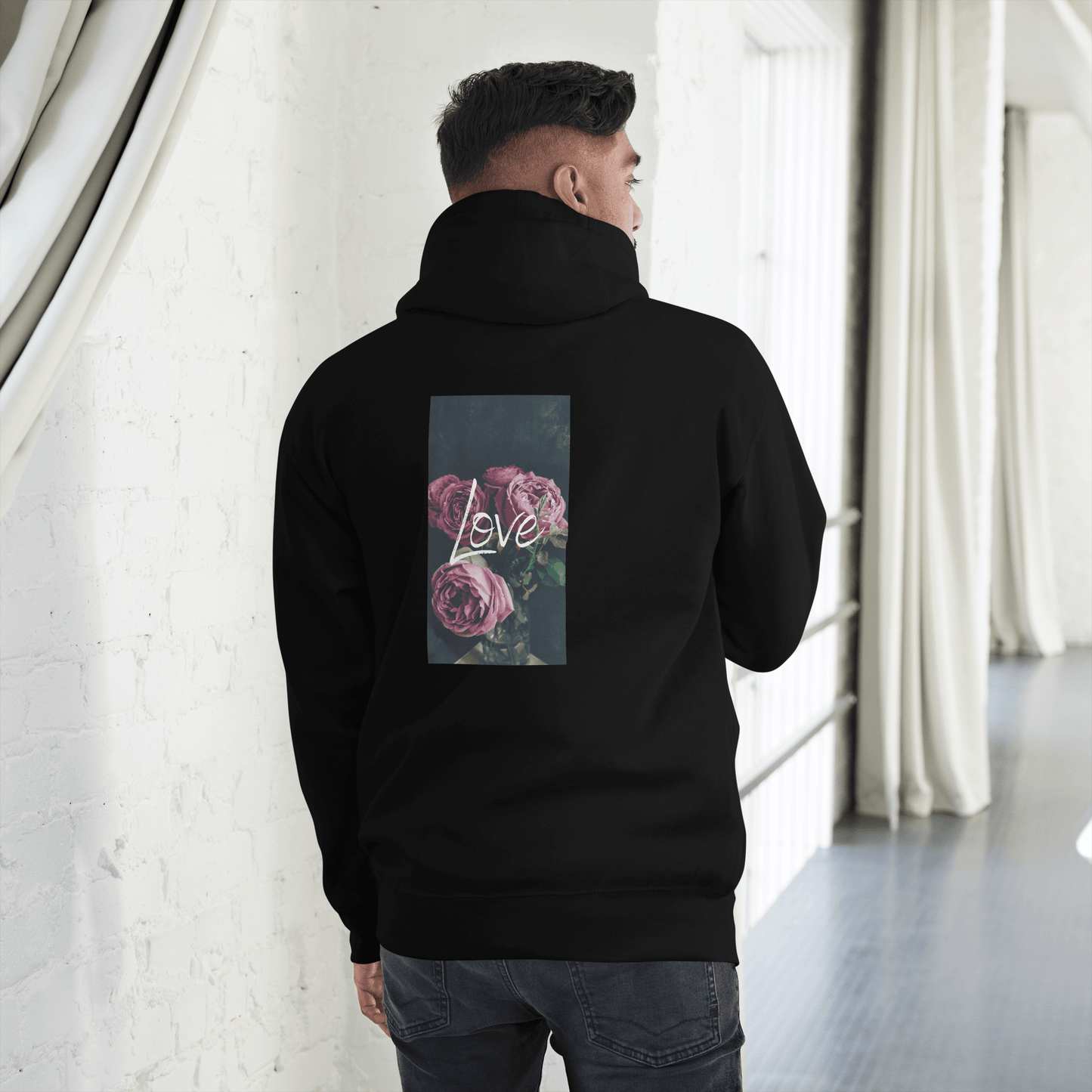 Unisex Hoodie LOVE "BLACK"